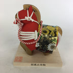 Japanese Ceramic Horse Statue Vtg Pottery Lucky Charm Kaiunshussegoma BD657