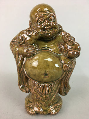 Japanese Ceramic Hotei-Son Statue Vtg 7 Gods Good Fortune Wealth BD540