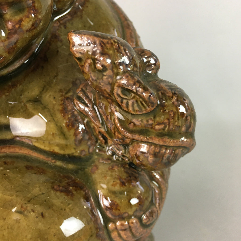 Japanese Ceramic Hotei-Son Statue Vtg 7 Gods Good Fortune Wealth BD540