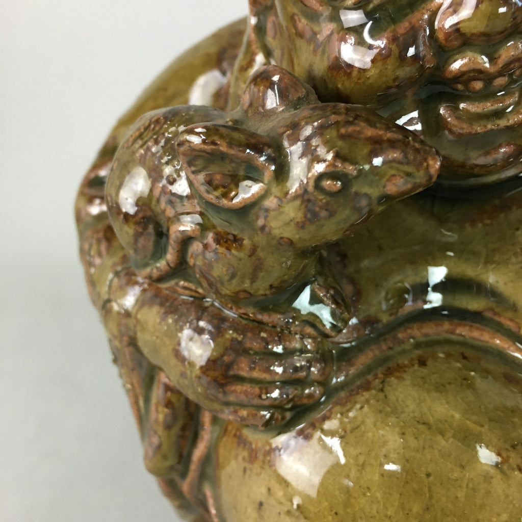Japanese Ceramic Hotei-Son Statue Vtg 7 Gods Good Fortune Wealth BD540