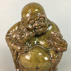 Japanese Ceramic Hotei-Son Statue Vtg 7 Gods Good Fortune Wealth BD540