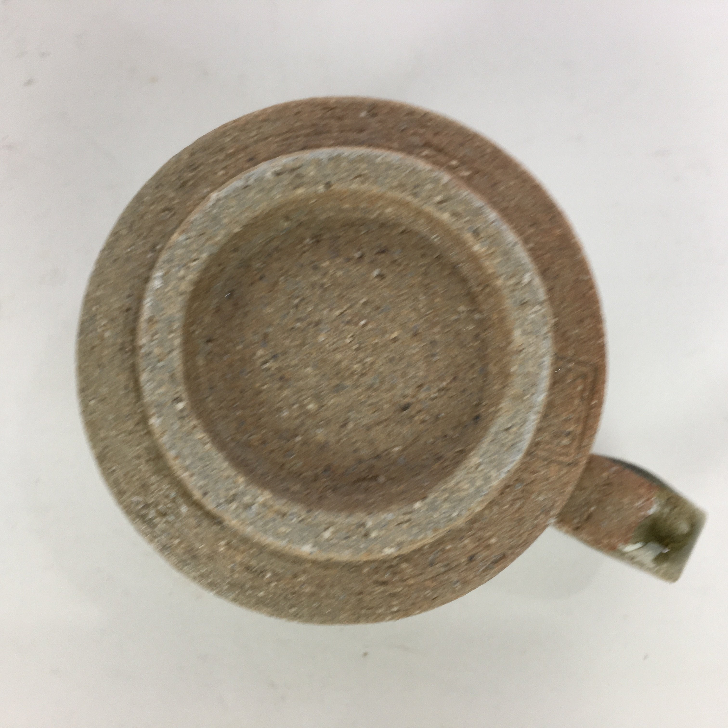 Japanese Ceramic Igayaki Teacup Mug Saucer Vtg Cup Plate Set Green Glaze PP571