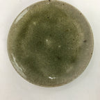 Japanese Ceramic Igayaki Teacup Mug Saucer Vtg Cup Plate Set Green Glaze PP574
