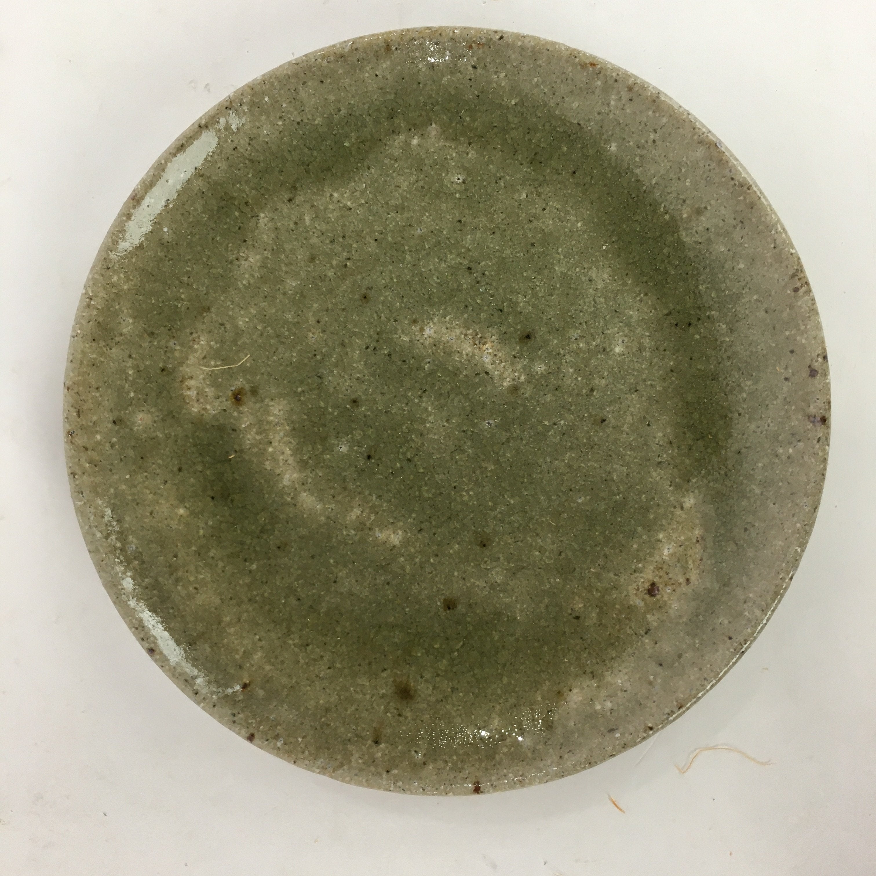 Japanese Ceramic Igayaki Teacup Mug Saucer Vtg Cup Plate Set Green Glaze PP575