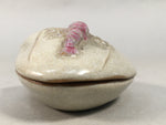 Japanese Ceramic Incense Container Vtg Pottery Kogo Clam Shrimp PP402
