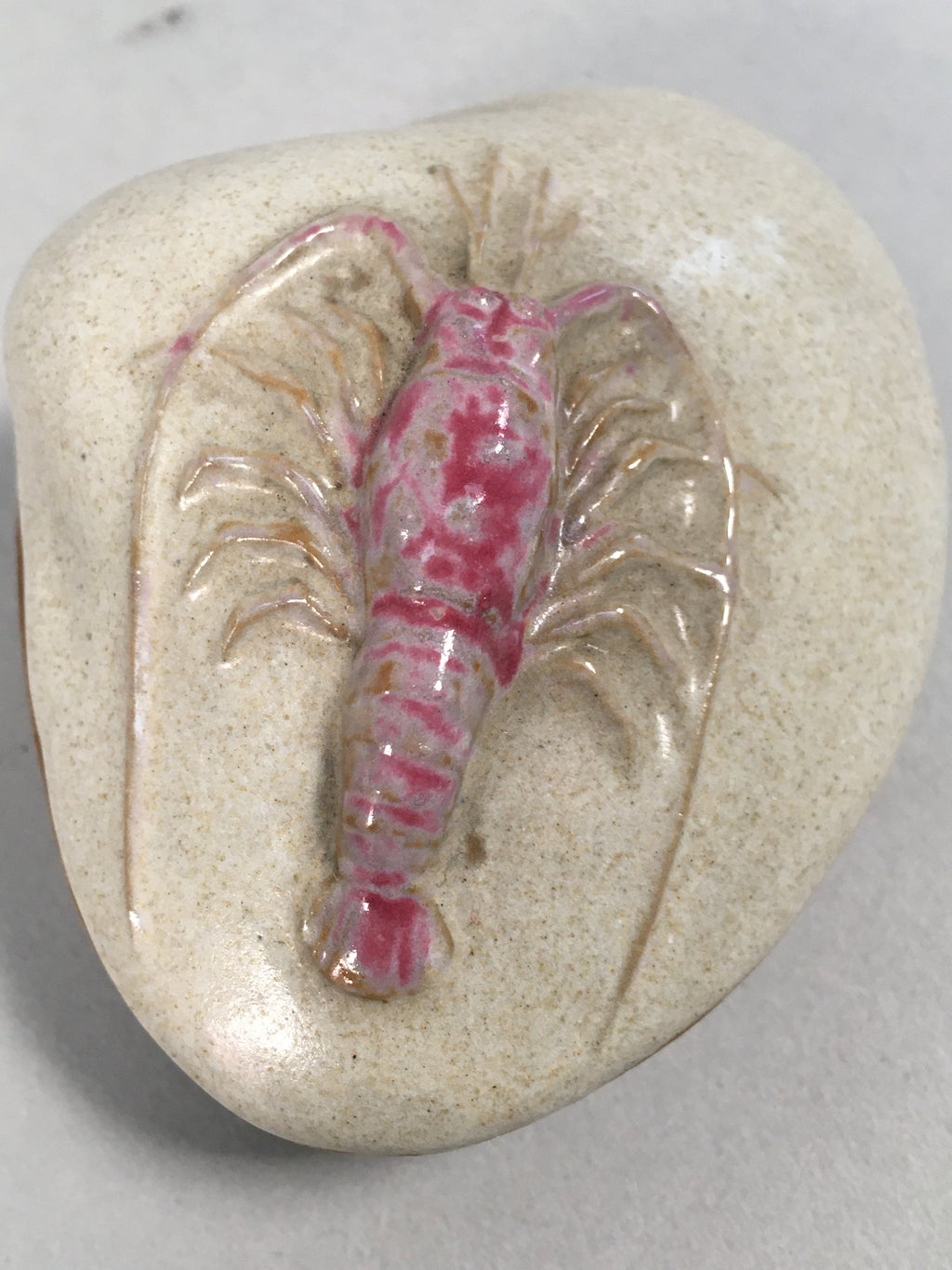 Japanese Ceramic Incense Container Vtg Pottery Kogo Clam Shrimp PP402