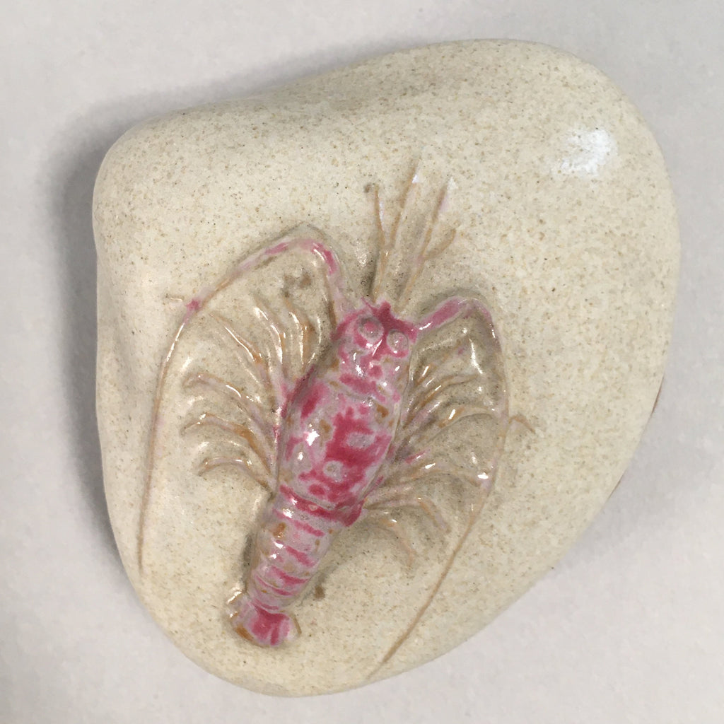 Japanese Ceramic Incense Container Vtg Pottery Kogo Clam Shrimp PP402