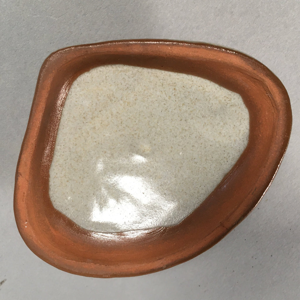 Japanese Ceramic Incense Container Vtg Pottery Kogo Clam Shrimp PP402