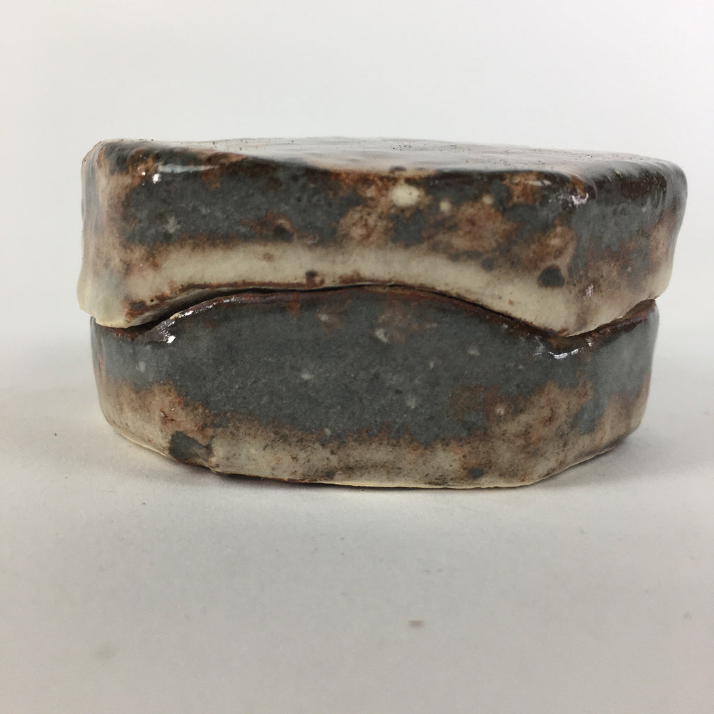 Japanese Ceramic Incense Container Vtg Pottery Kogo Hagiyaki PP461