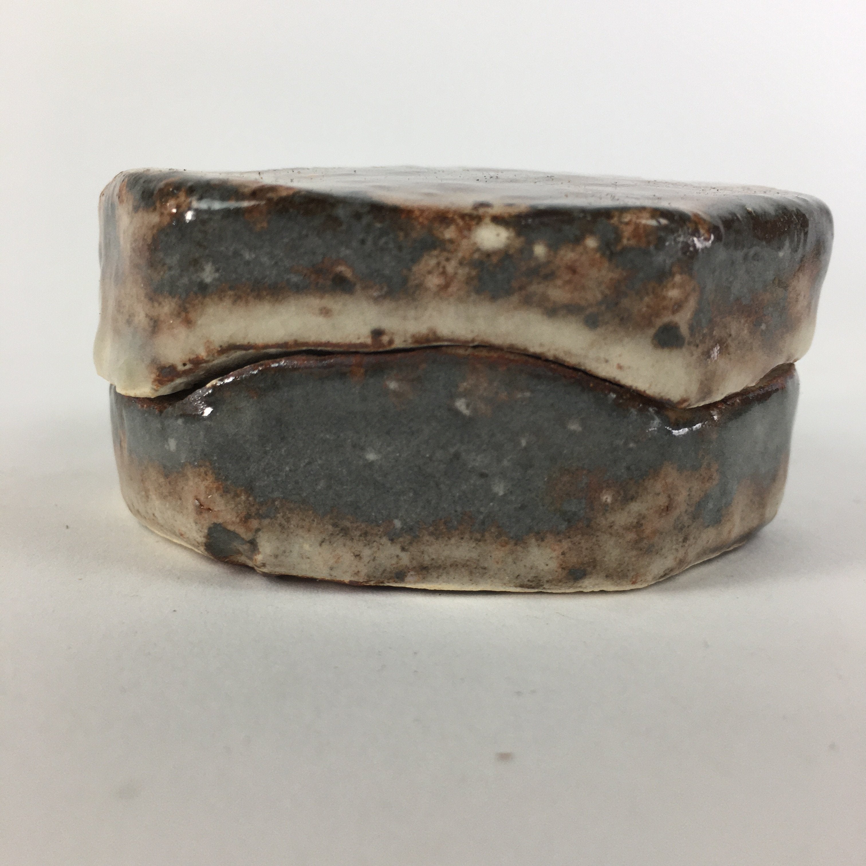 Japanese Ceramic Incense Container Vtg Pottery Kogo Hagiyaki PP461