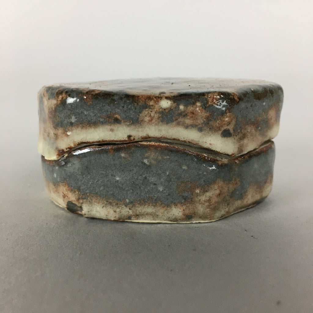 Japanese Ceramic Incense Container Vtg Pottery Kogo Hagiyaki PP461
