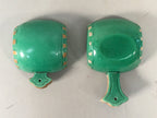 Japanese Ceramic Incense Container Vtg Pottery Kogo Lucky Hammer Green PP409