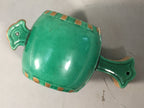 Japanese Ceramic Incense Container Vtg Pottery Kogo Lucky Hammer Green PP409