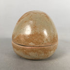 Japanese Ceramic Incense Container Vtg Pottery Kogo Round Ki Seto PP398