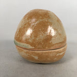 Japanese Ceramic Incense Container Vtg Pottery Kogo Round Ki Seto PP398