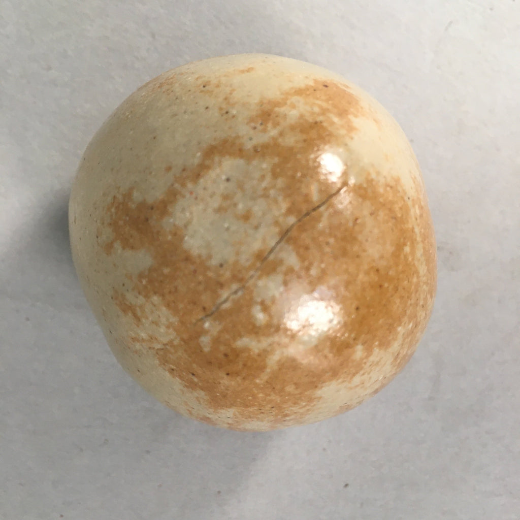 Japanese Ceramic Incense Container Vtg Pottery Kogo Round Ki Seto PP398