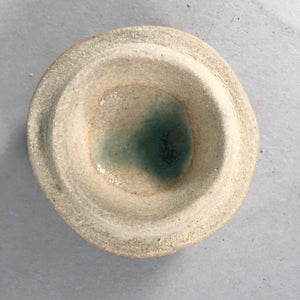 Japanese Ceramic Incense Container Vtg Pottery Kogo Round Ki Seto PP398