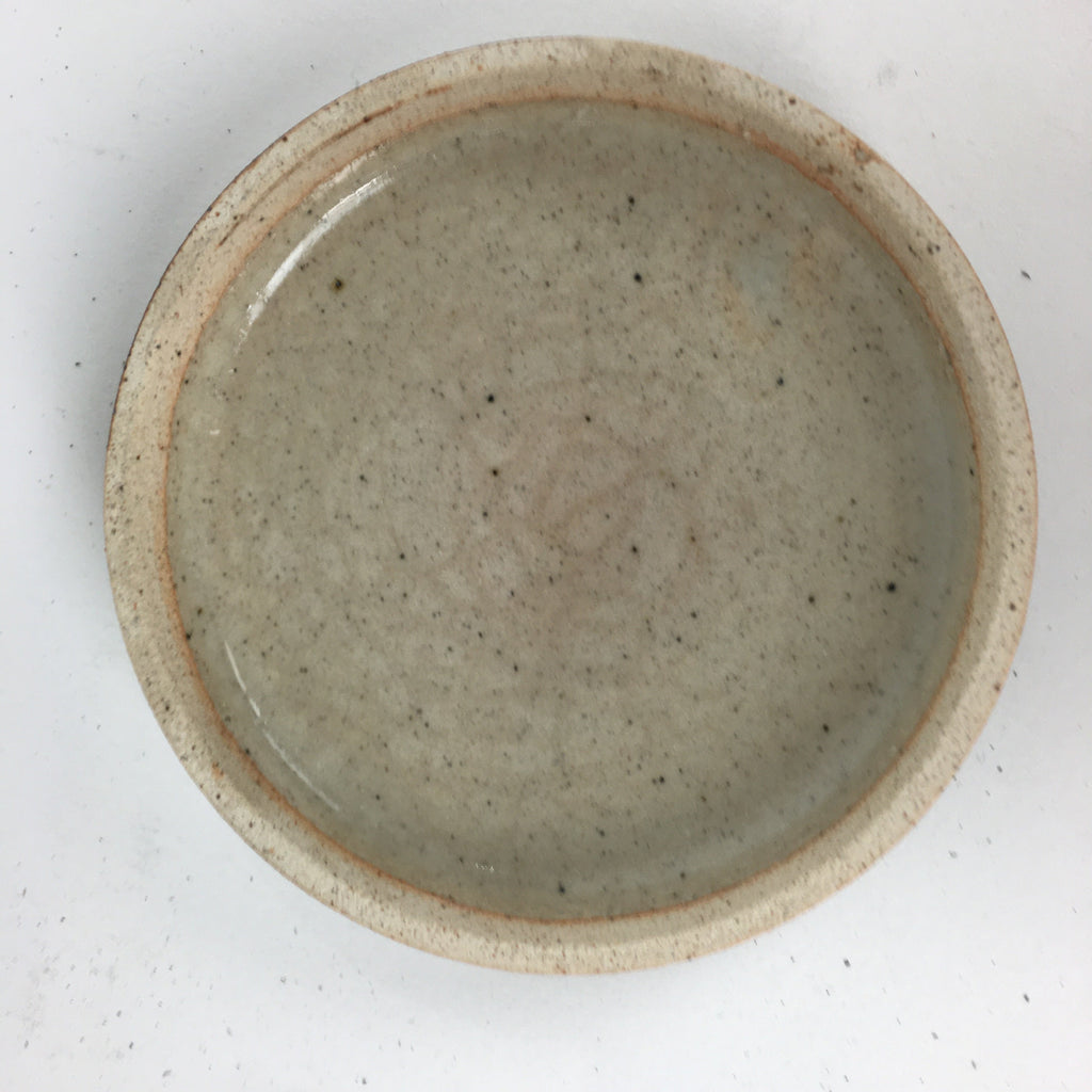 Japanese Ceramic Incense Container Vtg Pottery Kogo Round Zodiac Snake PP778