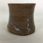 Japanese Ceramic Karatsu Ladle Rest Lid Stand Tea Ceremony Vtg Futaoki Brown TG1