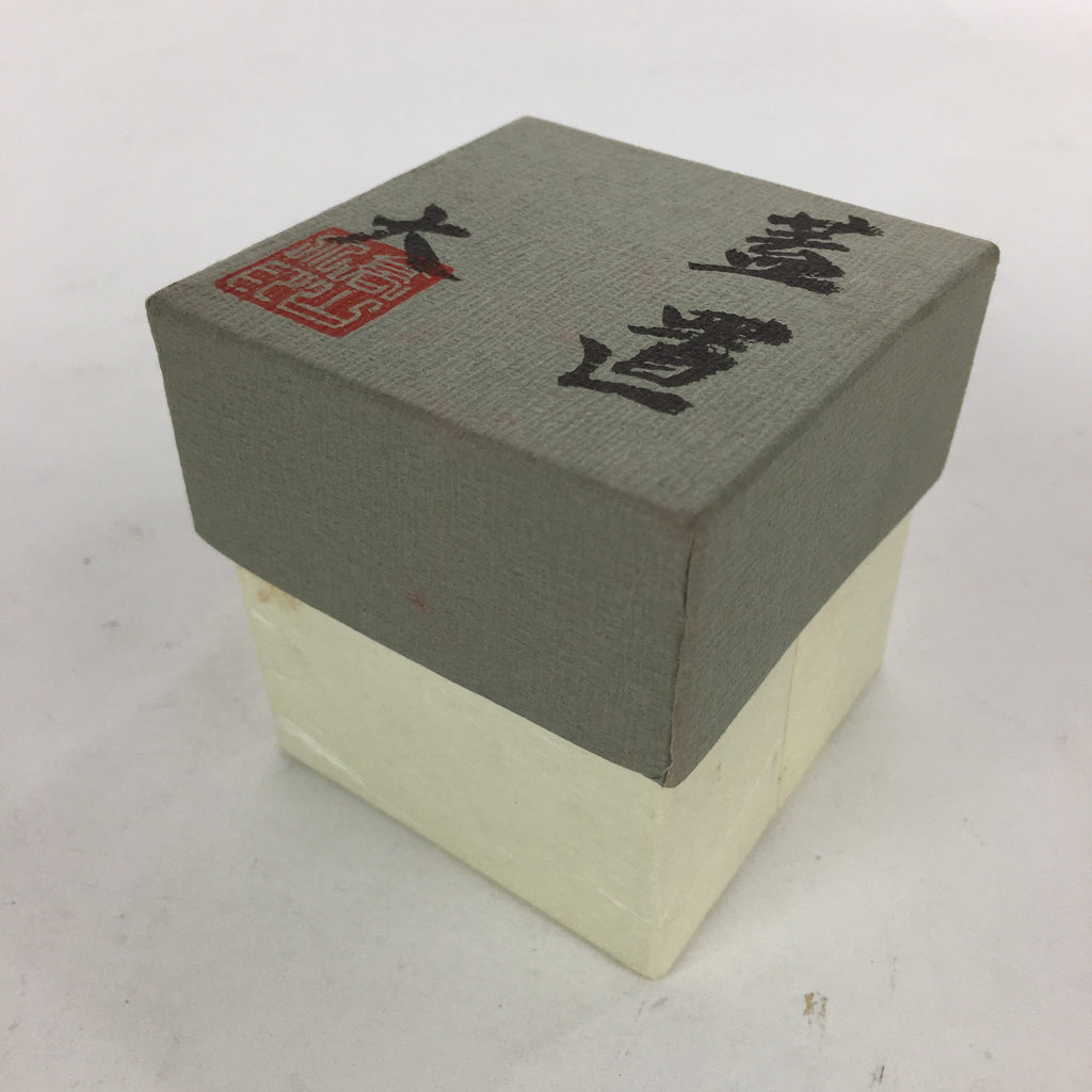Japanese Ceramic Karatsu Ladle Rest Lid Stand Tea Ceremony Vtg Futaoki White TG1