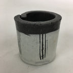 Japanese Ceramic Karatsu Ladle Rest Lid Stand Tea Ceremony Vtg Futaoki White TG1