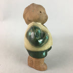 Japanese Ceramic Kimono Child Statue Tokoname ware Vtg Pottery Okimono BD533