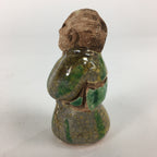 Japanese Ceramic Kimono Lady Doll Figurine Vtg Pottery Yellow Green Kimono KF571