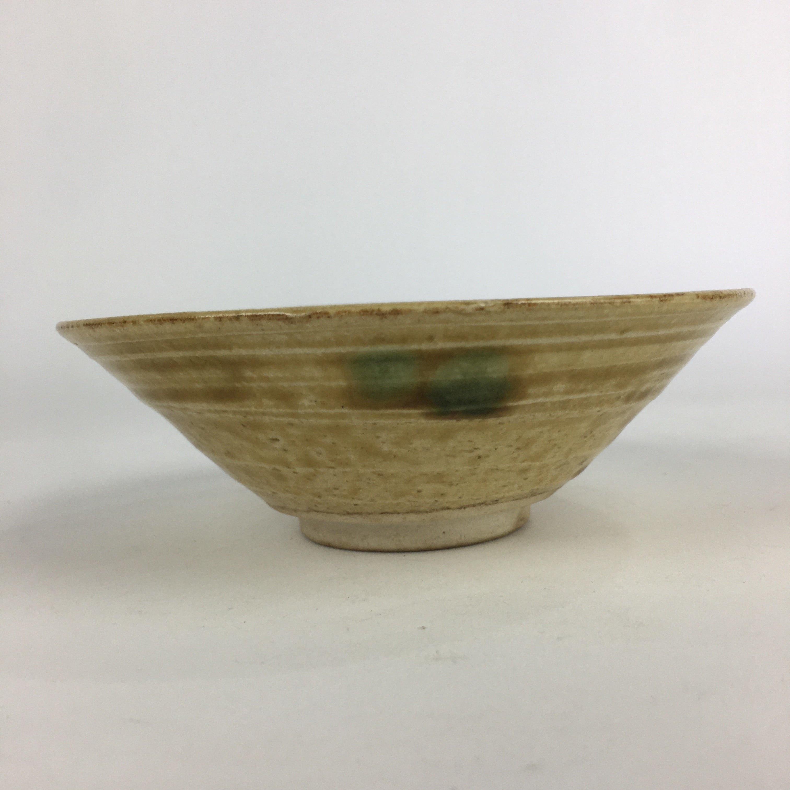 Japanese Ceramic Kiseto Tea Ceremony Green Tea Bowl Vtg Chawan GTB928