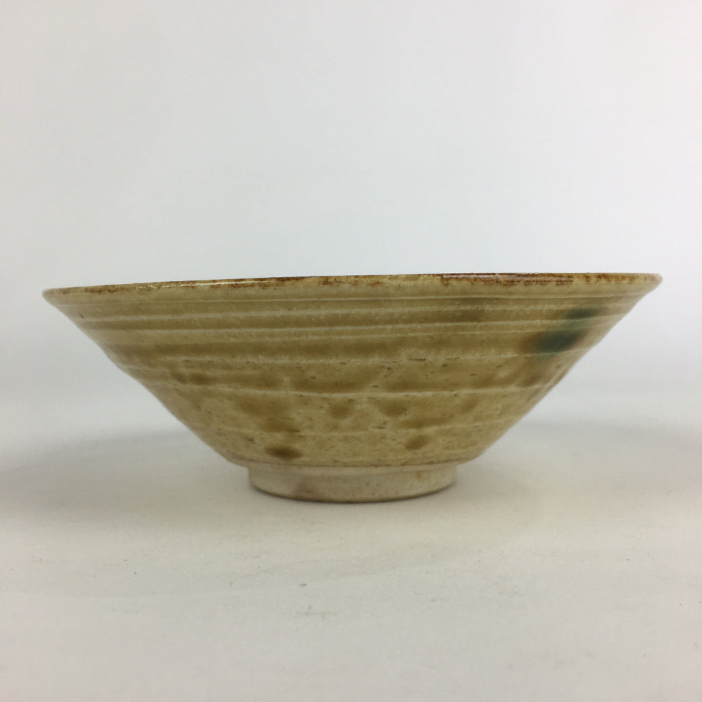 Japanese Ceramic Kiseto Tea Ceremony Green Tea Bowl Vtg Chawan GTB928