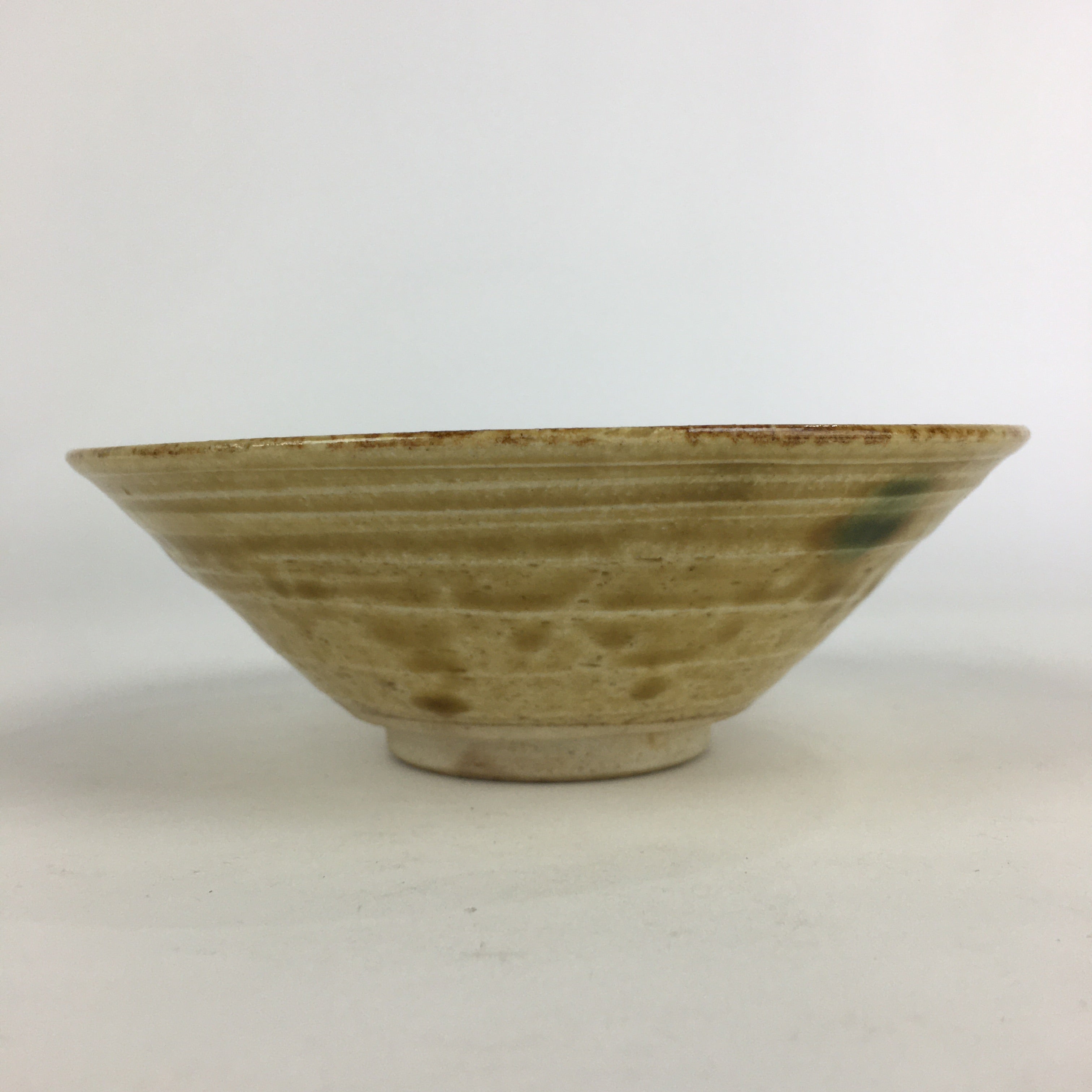 Japanese Ceramic Kiseto Tea Ceremony Green Tea Bowl Vtg Chawan GTB928