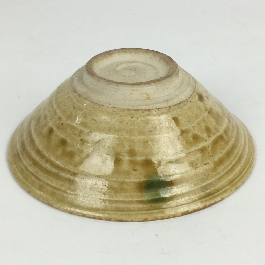 Japanese Ceramic Kiseto Tea Ceremony Green Tea Bowl Vtg Chawan GTB928
