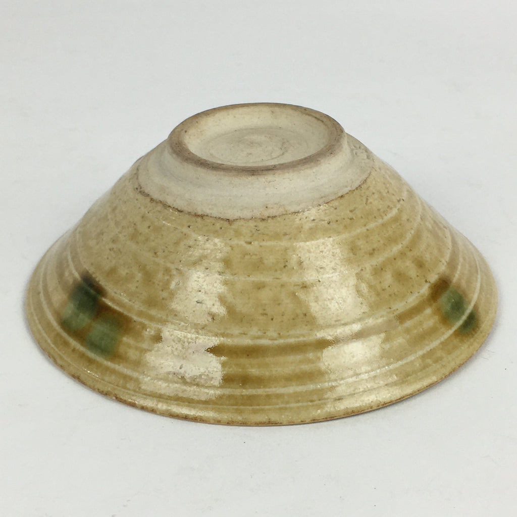 Japanese Ceramic Kiseto Tea Ceremony Green Tea Bowl Vtg Chawan GTB928