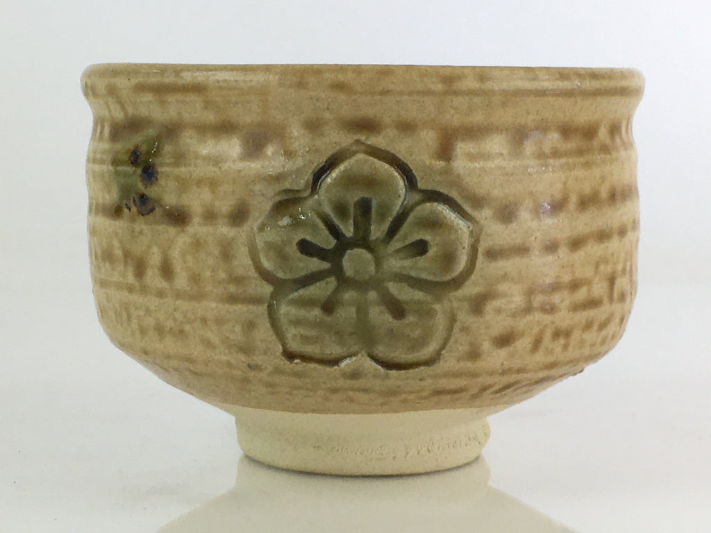Japanese Ceramic Kiseto Tea Ceremony Green Tea Bowl Vtg Chawan GTB944