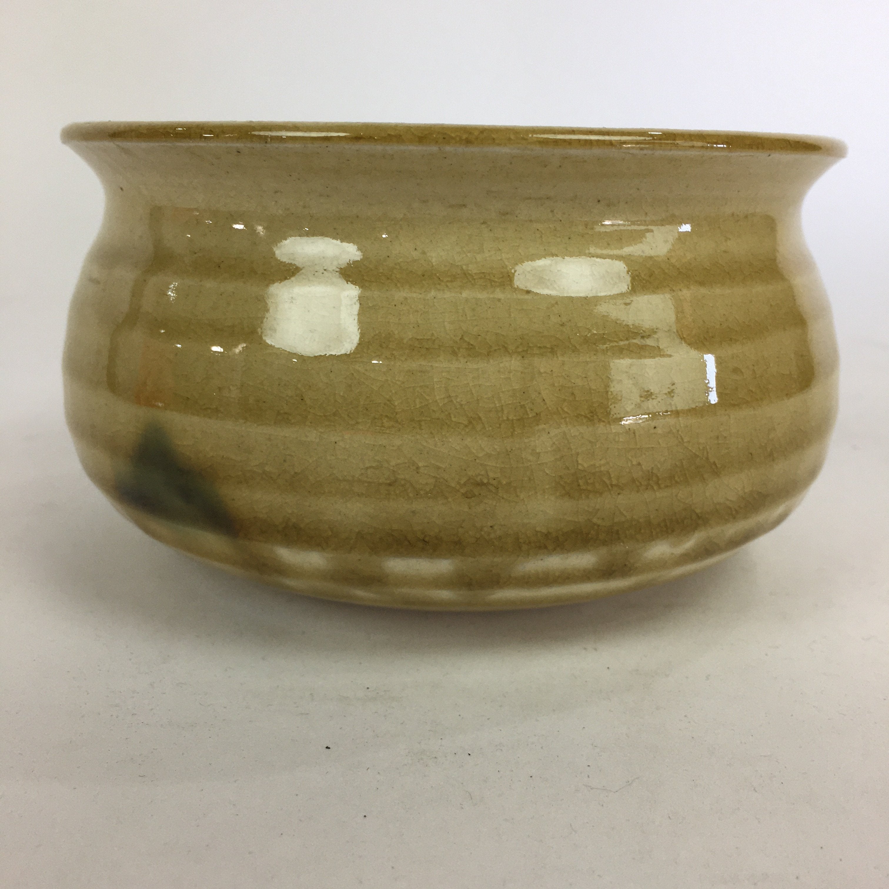 Japanese Ceramic Kiseto Ware Kensui Bowl Tea Ceremony Vtg Matcha Sado TG139