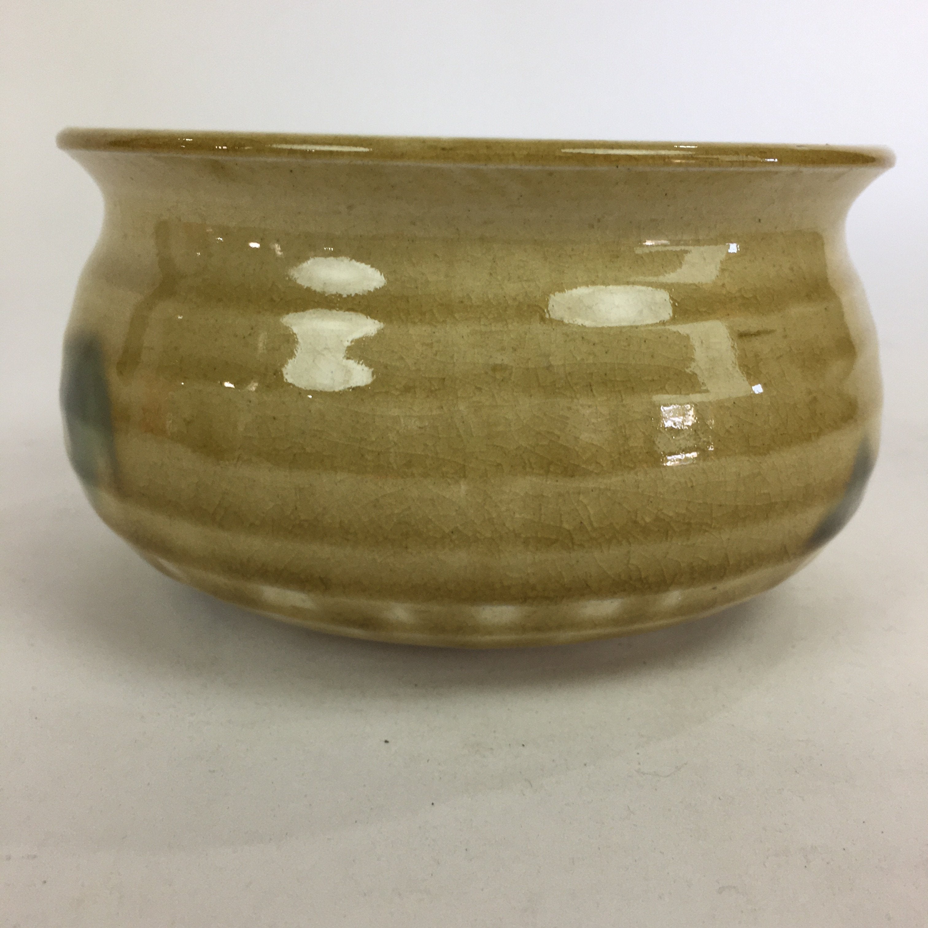 Japanese Ceramic Kiseto Ware Kensui Bowl Tea Ceremony Vtg Matcha Sado TG139