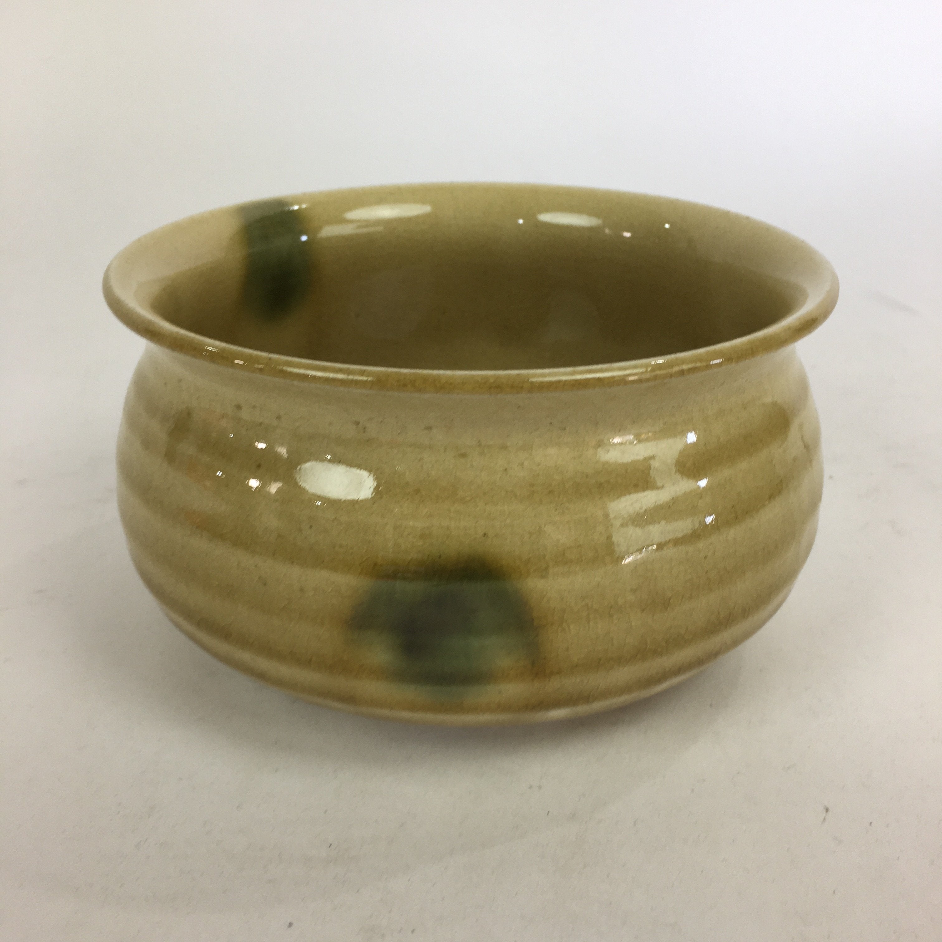 Japanese Ceramic Kiseto Ware Kensui Bowl Tea Ceremony Vtg Matcha Sado TG139