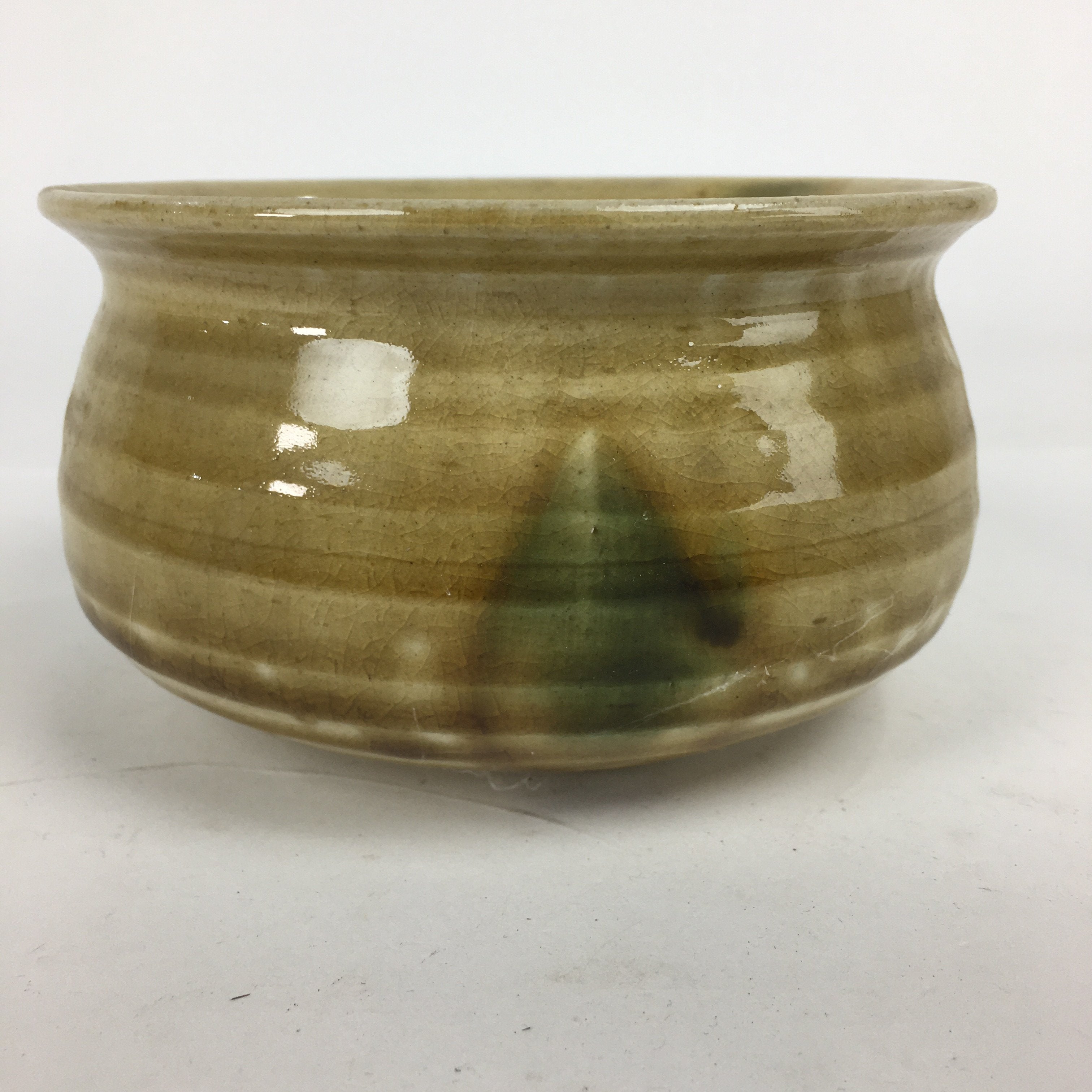 Japanese Ceramic Kiseto Ware Kensui Bowl Tea Ceremony Vtg Matcha Sado TG150