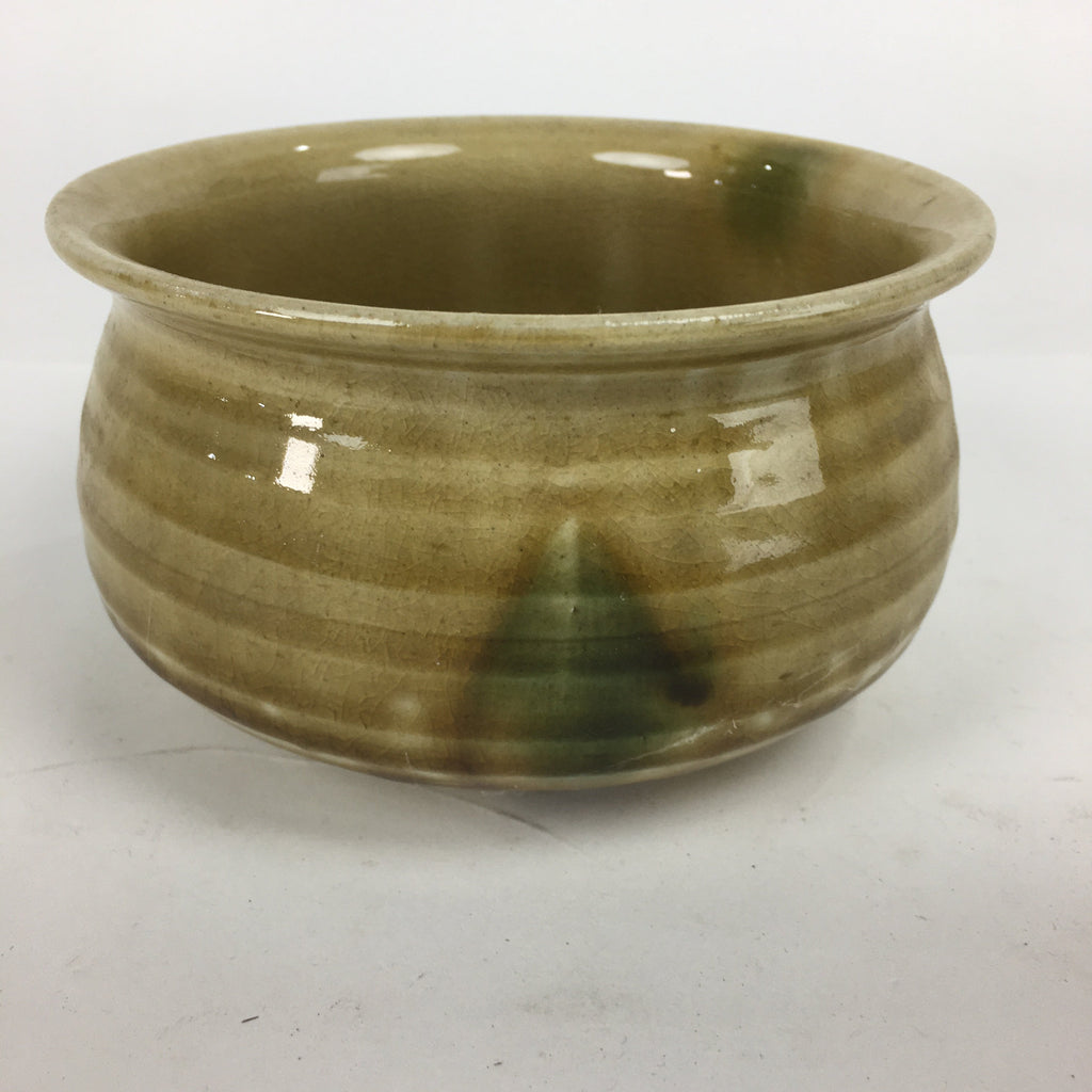 Japanese Ceramic Kiseto Ware Kensui Bowl Tea Ceremony Vtg Matcha Sado TG150