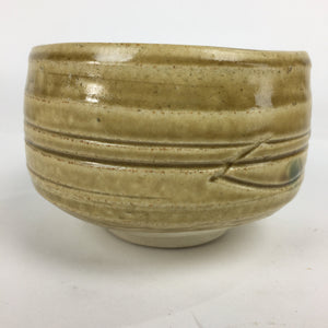 Japanese Ceramic Kiseto Ware Tea Ceremony Bowl Vtg White Matcha Chawan GTB780