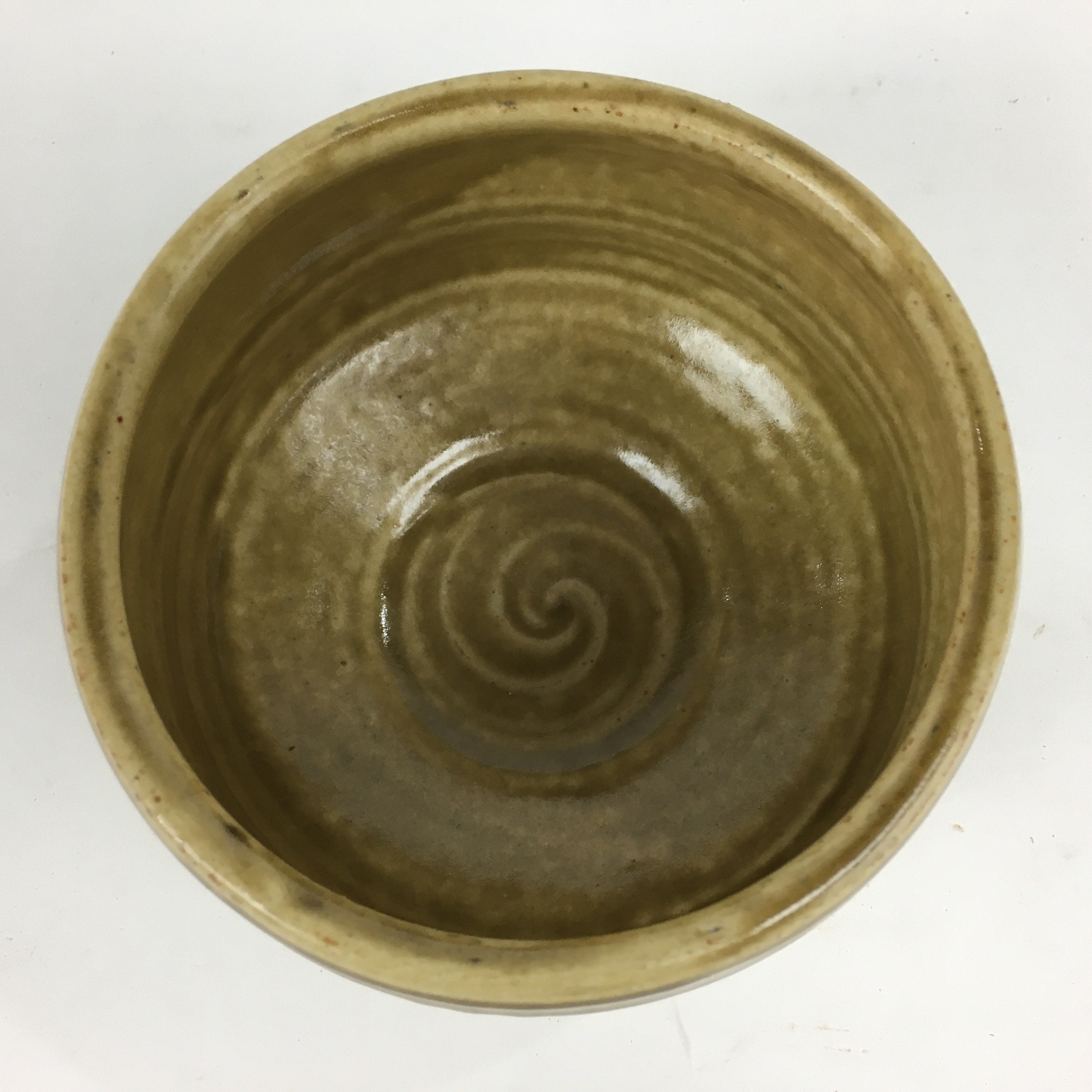 Japanese Ceramic Kiseto Ware Tea Ceremony Bowl Vtg White Matcha Chawan GTB780