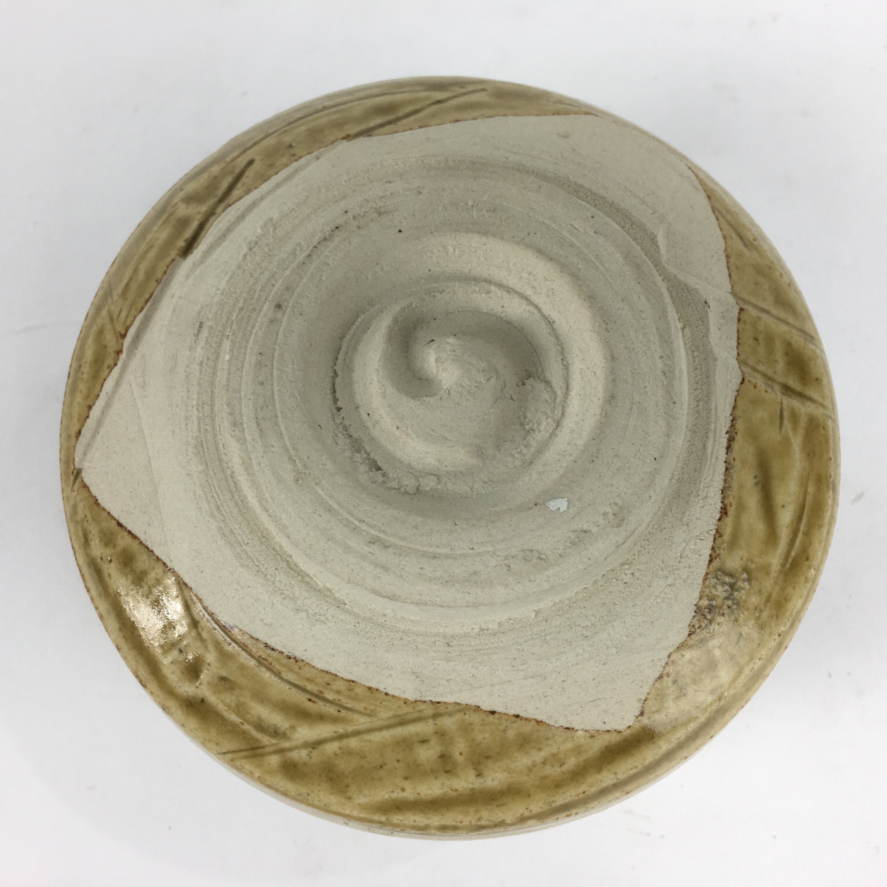 Japanese Ceramic Kiseto Ware Tea Ceremony Bowl Vtg White Matcha Chawan GTB780