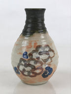 Japanese Ceramic Kishu Ware Aoi Kiln Sake Bottle Pottery Yakimono Tokkuri TS492