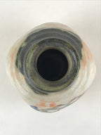 Japanese Ceramic Kishu Ware Aoi Kiln Sake Bottle Pottery Yakimono Tokkuri TS492