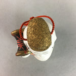 Japanese Ceramic Kokeshi Doll Vtg Pottery Figurine Child Playing Drum Bib KF185