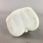 Japanese Ceramic Kokeshi Doll Vtg Pottery Figurine Child Playing Drum Bib KF185