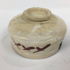 Japanese Ceramic Kuro-Oribe Ware Tea Ceremony Bowl Vtg Black White Chawan GTB774