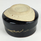 Japanese Ceramic Kuroraku Tea Ceremony Green Tea Bowl Vtg Chawan GTB925