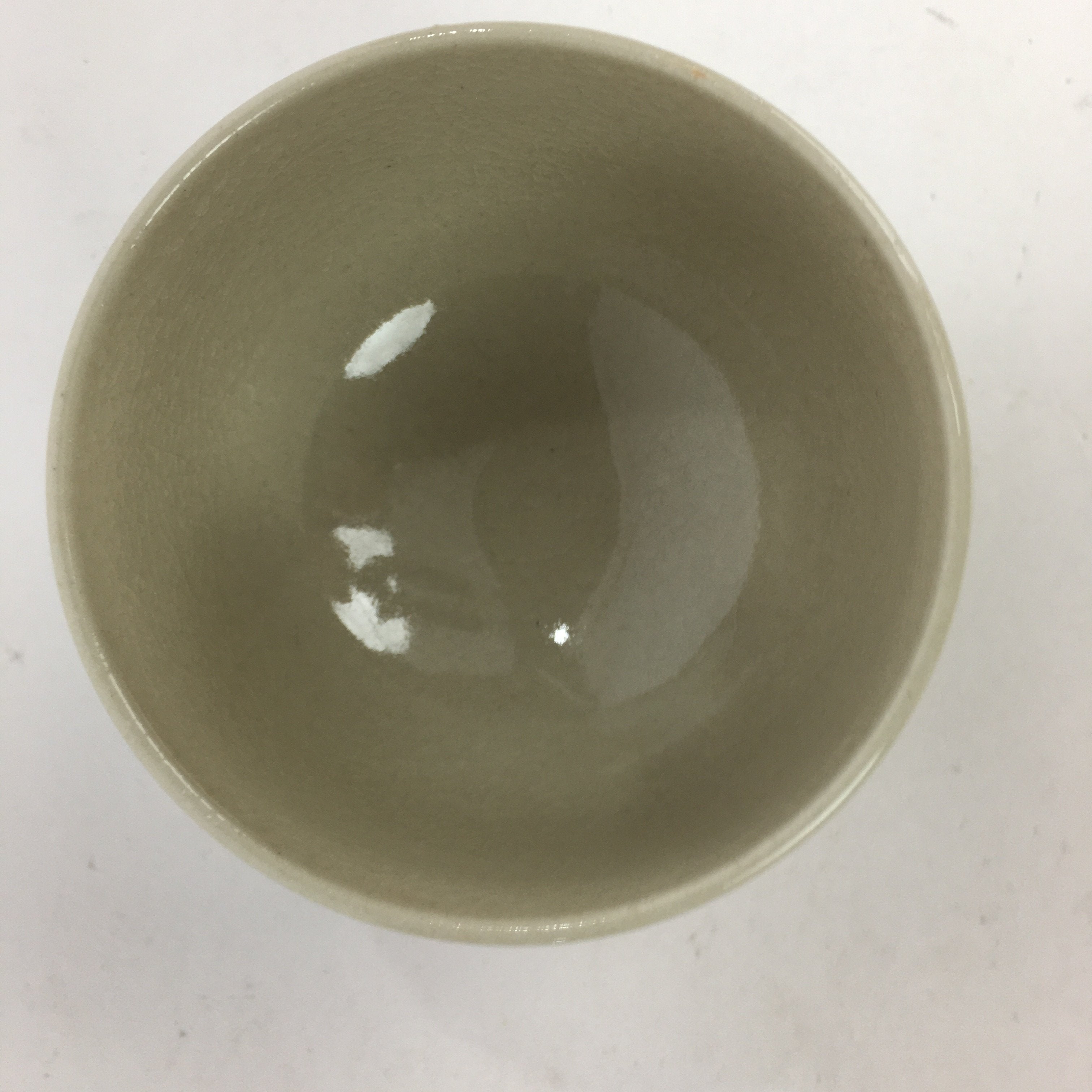 Japanese Ceramic Kutani Teacup Vtg Pottery Red Gold flower Yunomi Sencha TC217