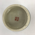 Japanese Ceramic Kutani Teacup Vtg Pottery Red Gold flower Yunomi Sencha TC217