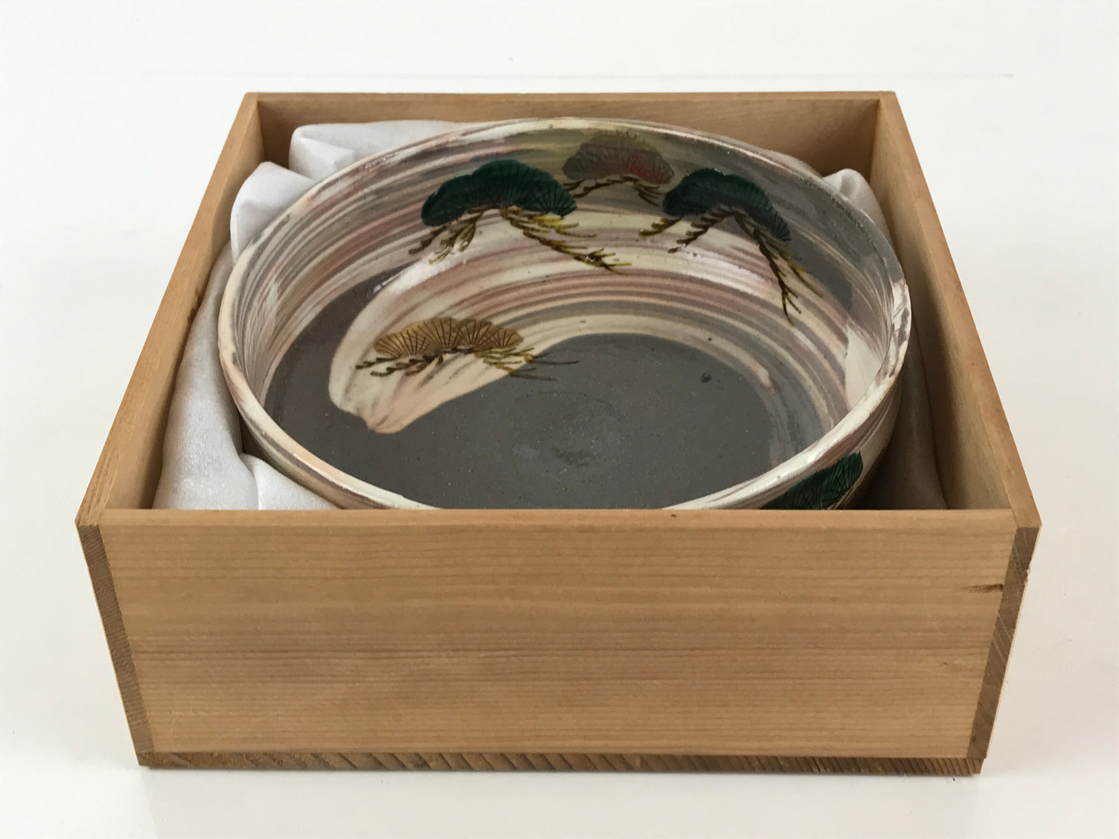 Japanese Ceramic Kutani Ware Kashiki Kashibachi Vtg Artist Hiroki Yoshida Potter